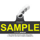 Personalised label with GPS Tracker pouch