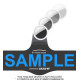 Personalised label with GPS Tracker pouch